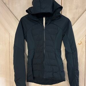 Lululemon Athletica Teal Blue Hooded Puffer Jacket